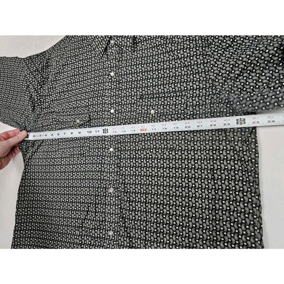 Wrangler Wrancher Pearl Snap Shirt Men's XL Paisley Abstract Long Sleeve Western - Picture 2 of 6